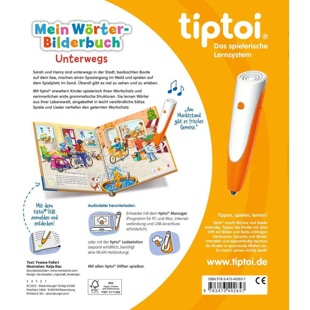 Ravensburger | tiptoi® Mein Wörter-Bilderbuch Unterwegs