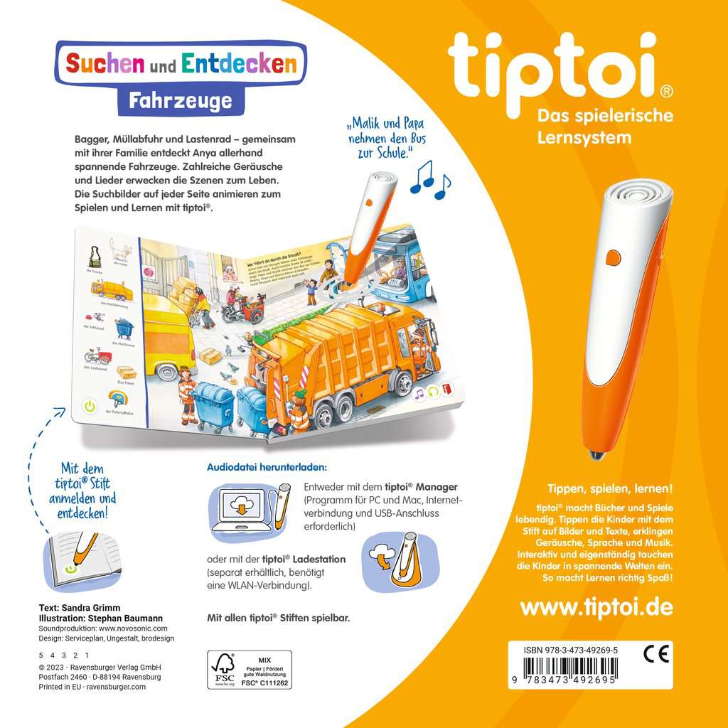 Ravensburger | tiptoi® Suchen und Entdecken: Fahrzeuge
