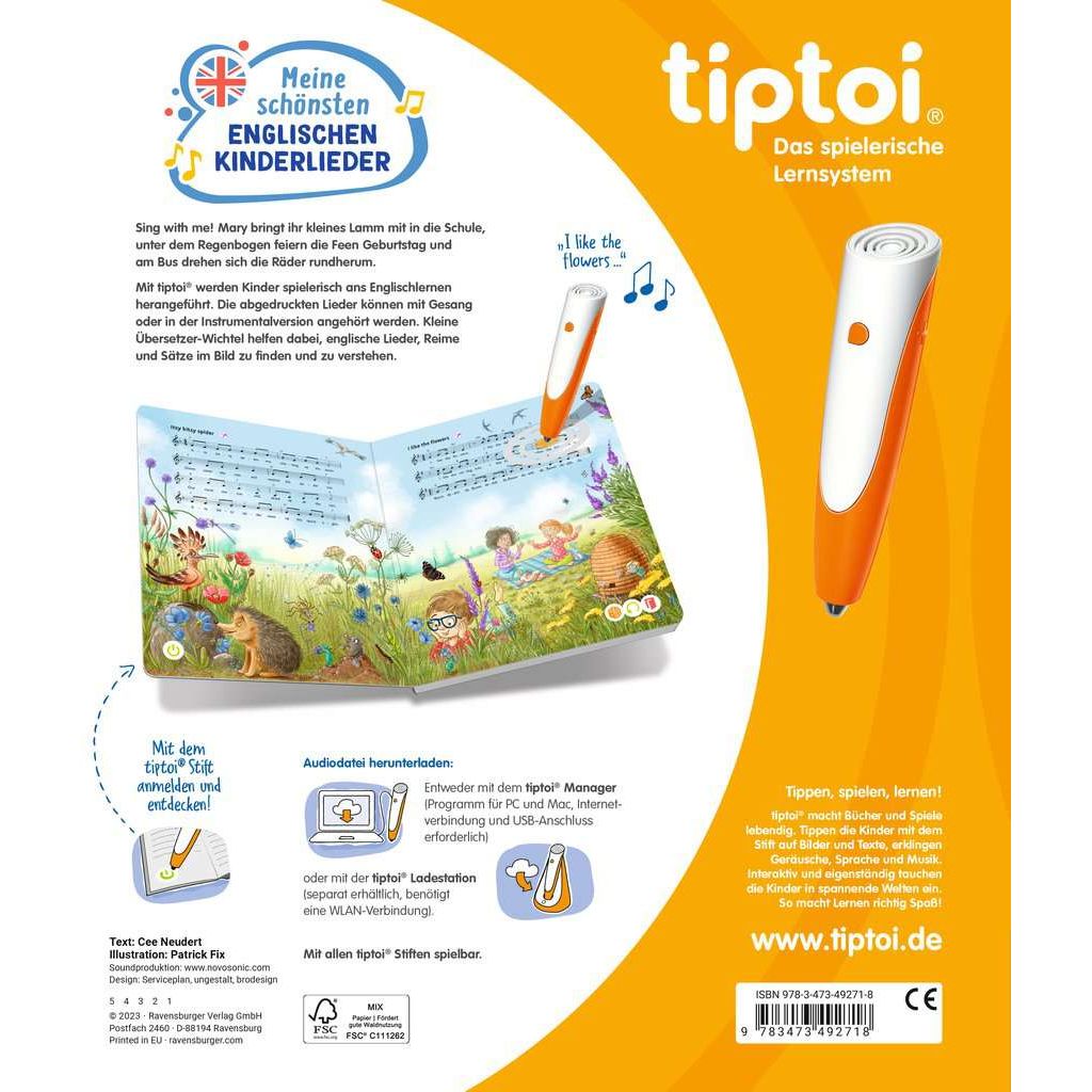 Ravensburger | tiptoi® Meine schönsten englischen Kinderlieder