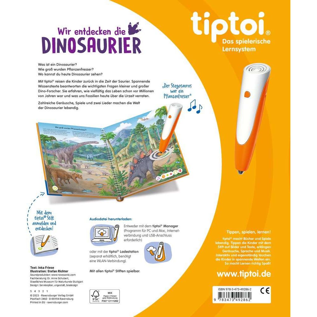Ravensburger | tiptoi® Wir entdecken die Dinosaurier
