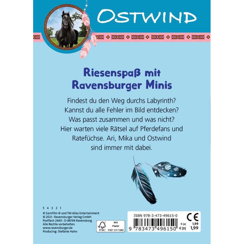 Ravensburger | Ravensburger Minis: Ostwind Mein Rätselspaß