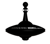 UFO Tops - Metal Spinning Top inspiriert von Roswell, NM UFO Sighting: Kosmisches Silber