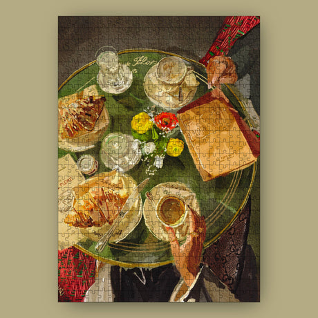 Das Puzzle Kollektiv - "coffee and croissants" | Puzzle | 500 Teile