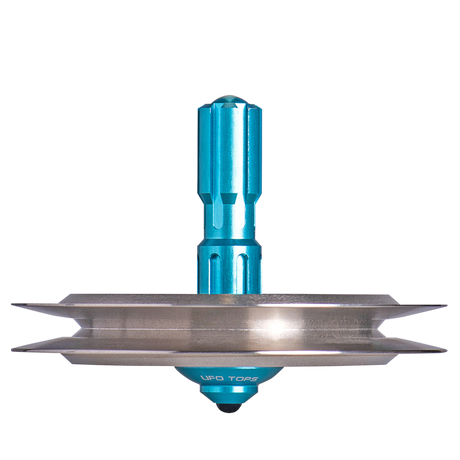 UFO Tops | Kreisel: Lubbock Lights | Kreisel aus Metall: Schwarzes Titan