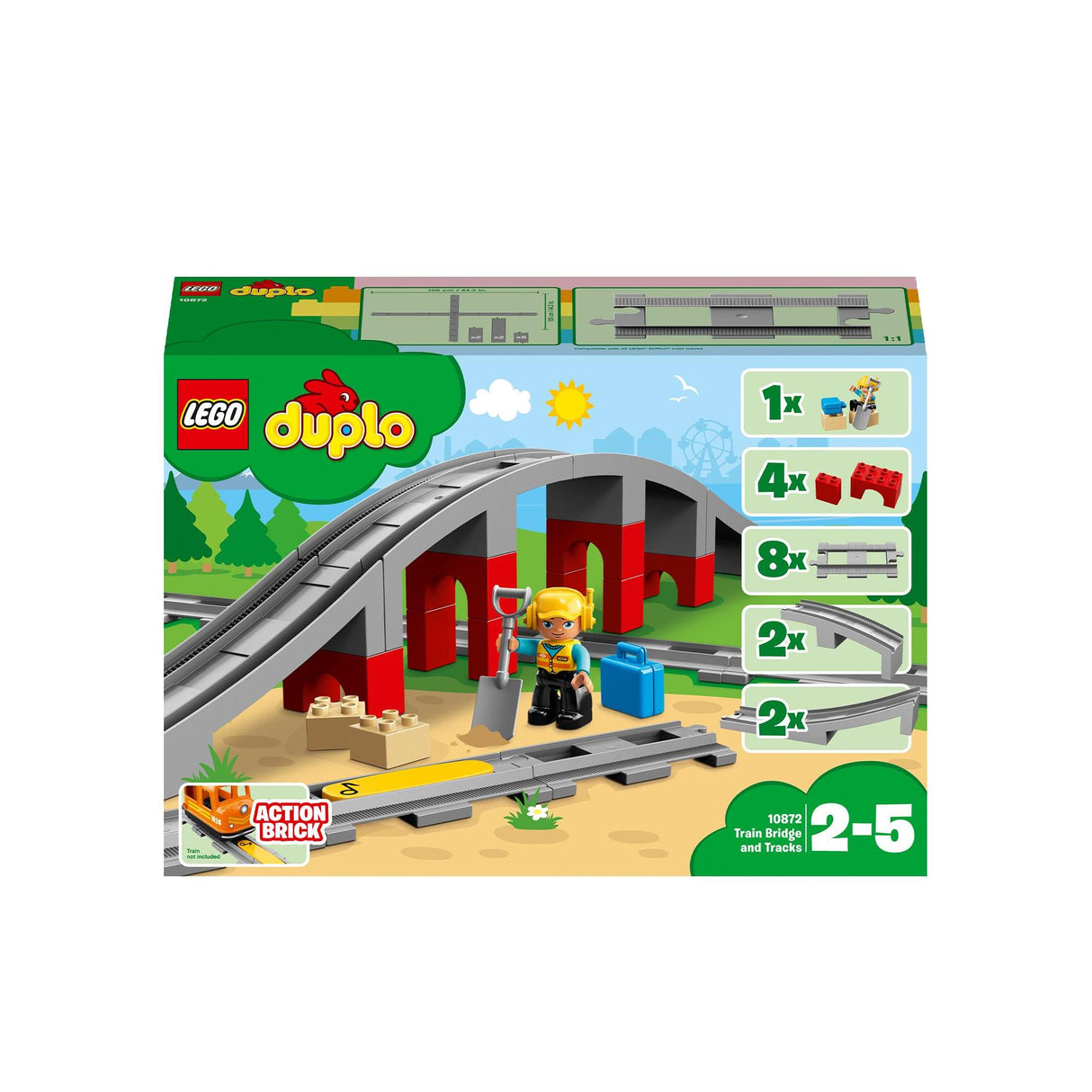 Lego® | 10872 | Eisenbahnbrücke und Schienen