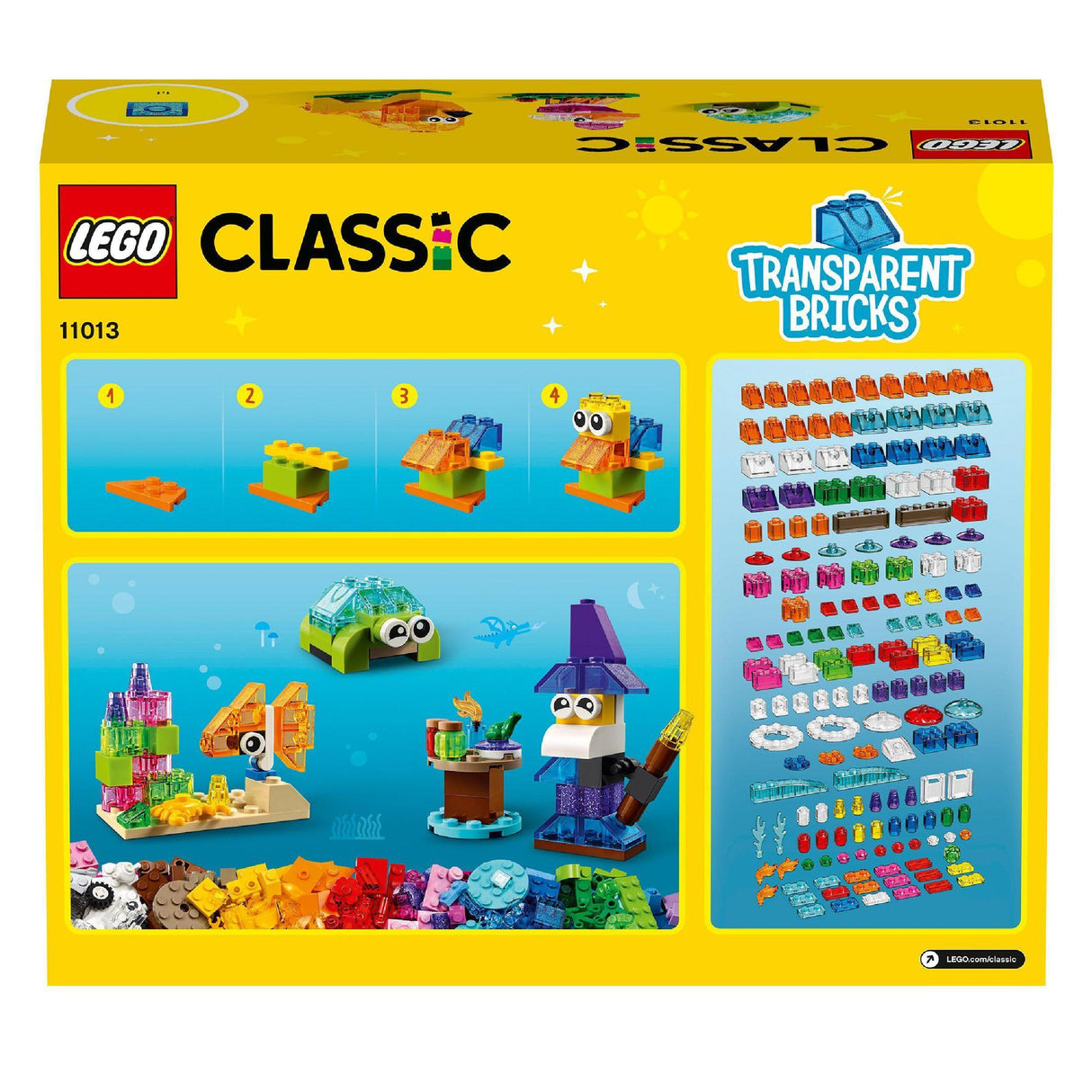 Lego® | 11013 | Kreativ-Bauset mit durchsichtigen Steinen