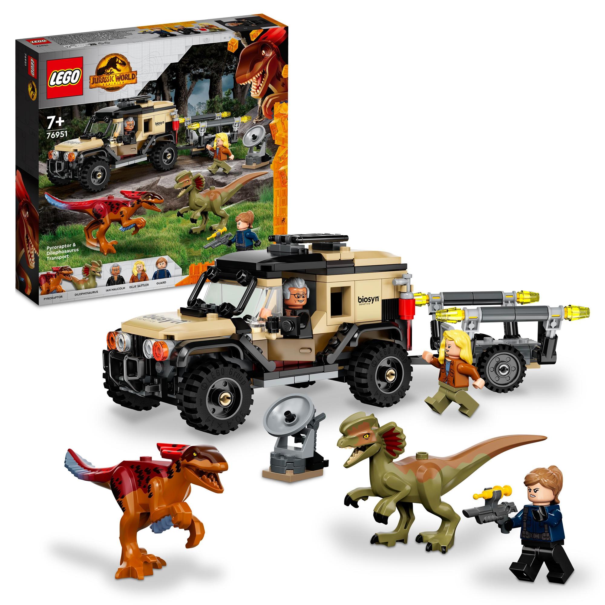 LEGO® | 76951 | Pyroraptor & Dilophosaurus Transport