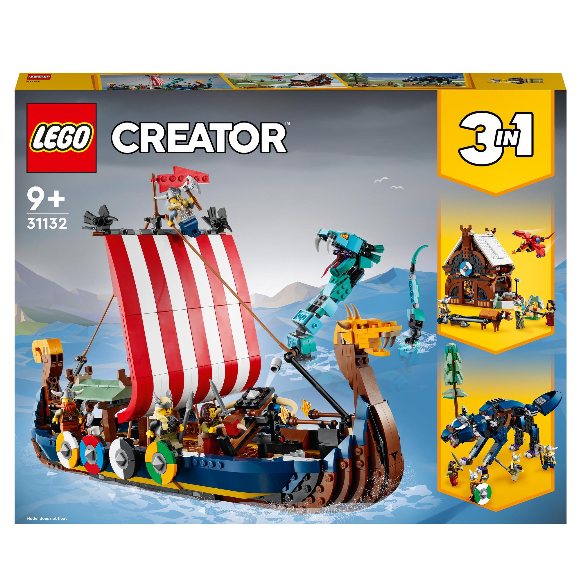 LEGO® | 31132 | Wikingerschiff mit Midgardschlange