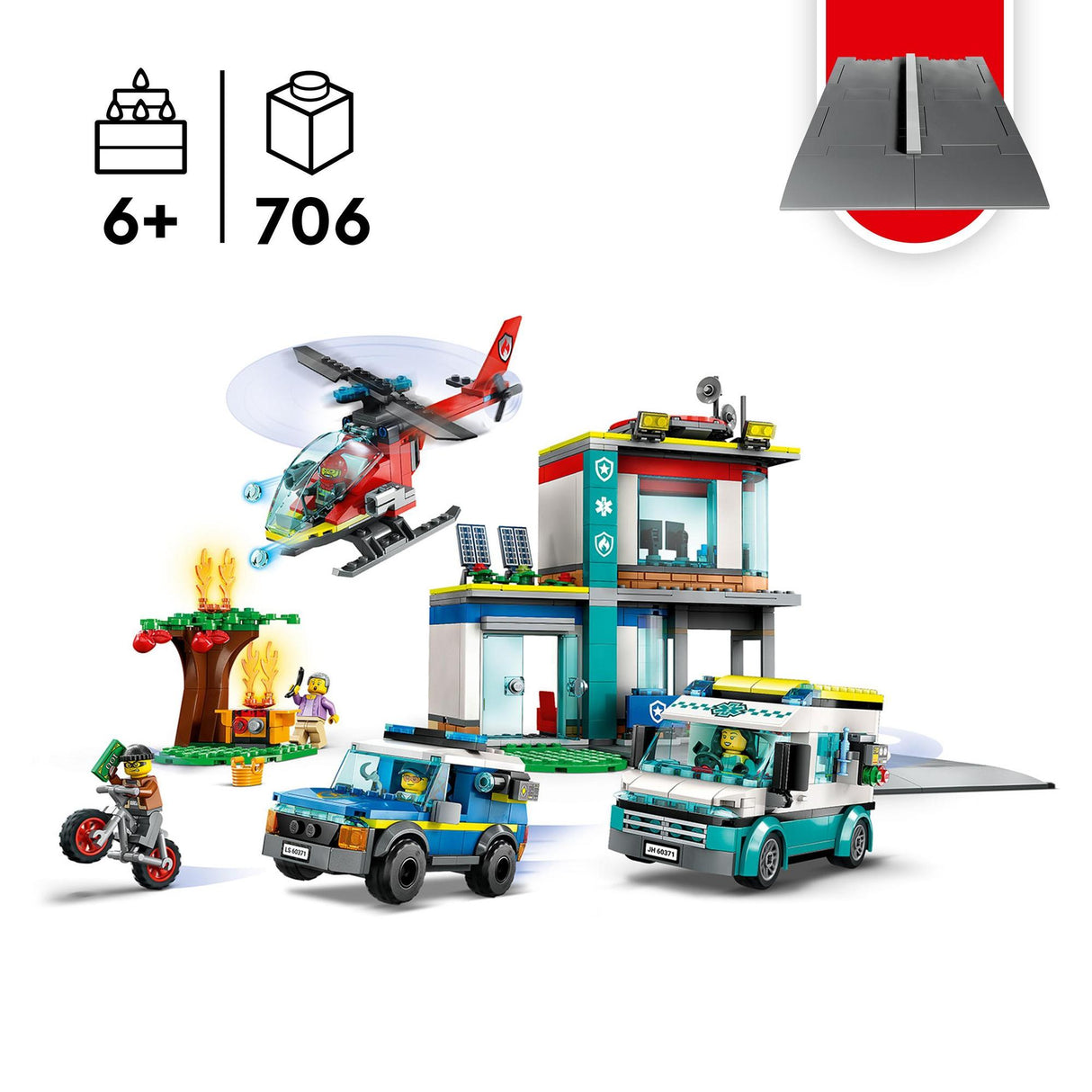 LEGO® | 60371 | Hauptquartier der Rettungsfahrzeuge