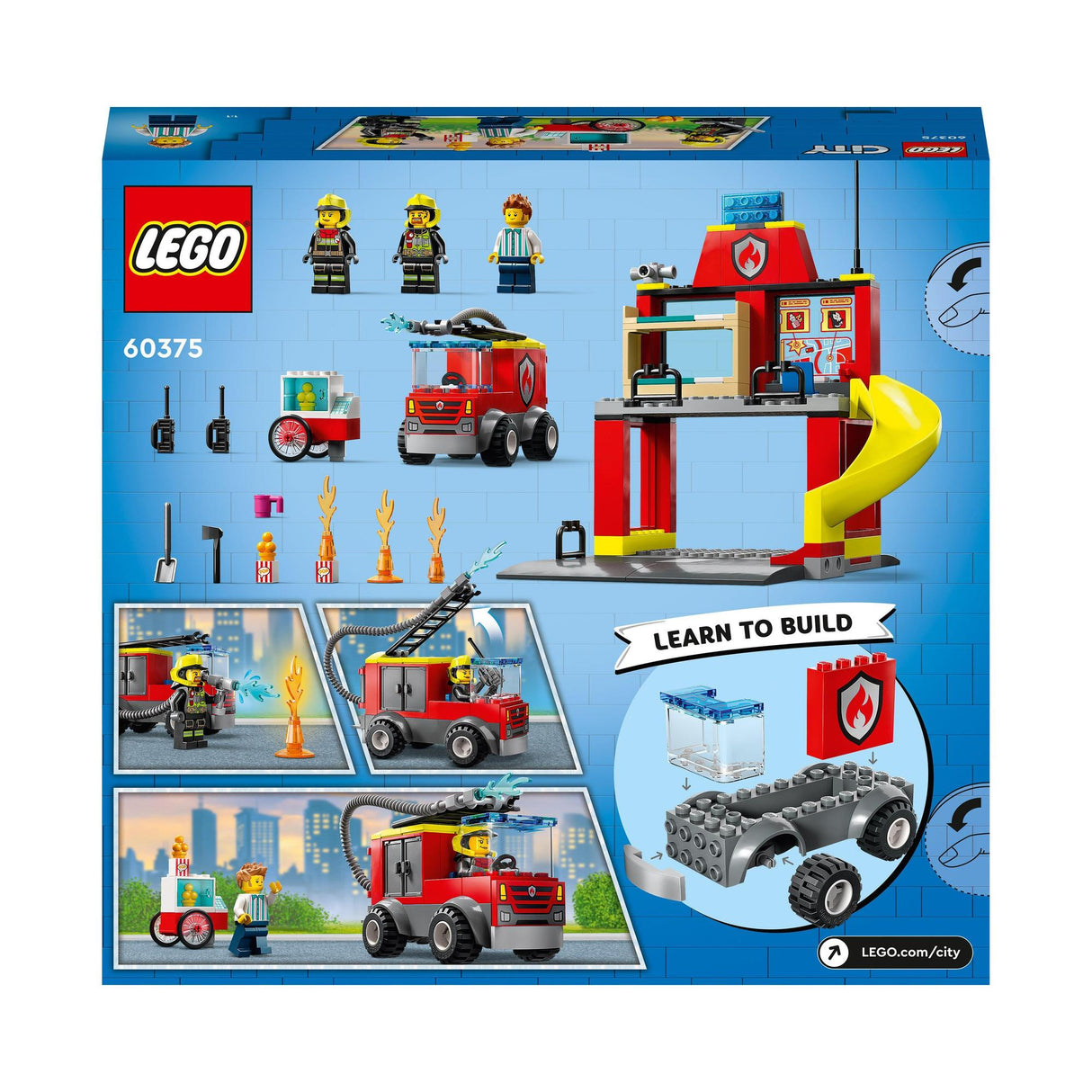 LEGO® | 60375 | Feuerwehrstation und Löschauto