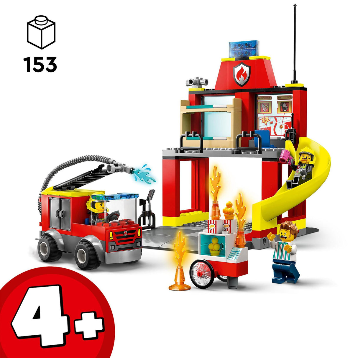 LEGO® | 60375 | Feuerwehrstation und Löschauto