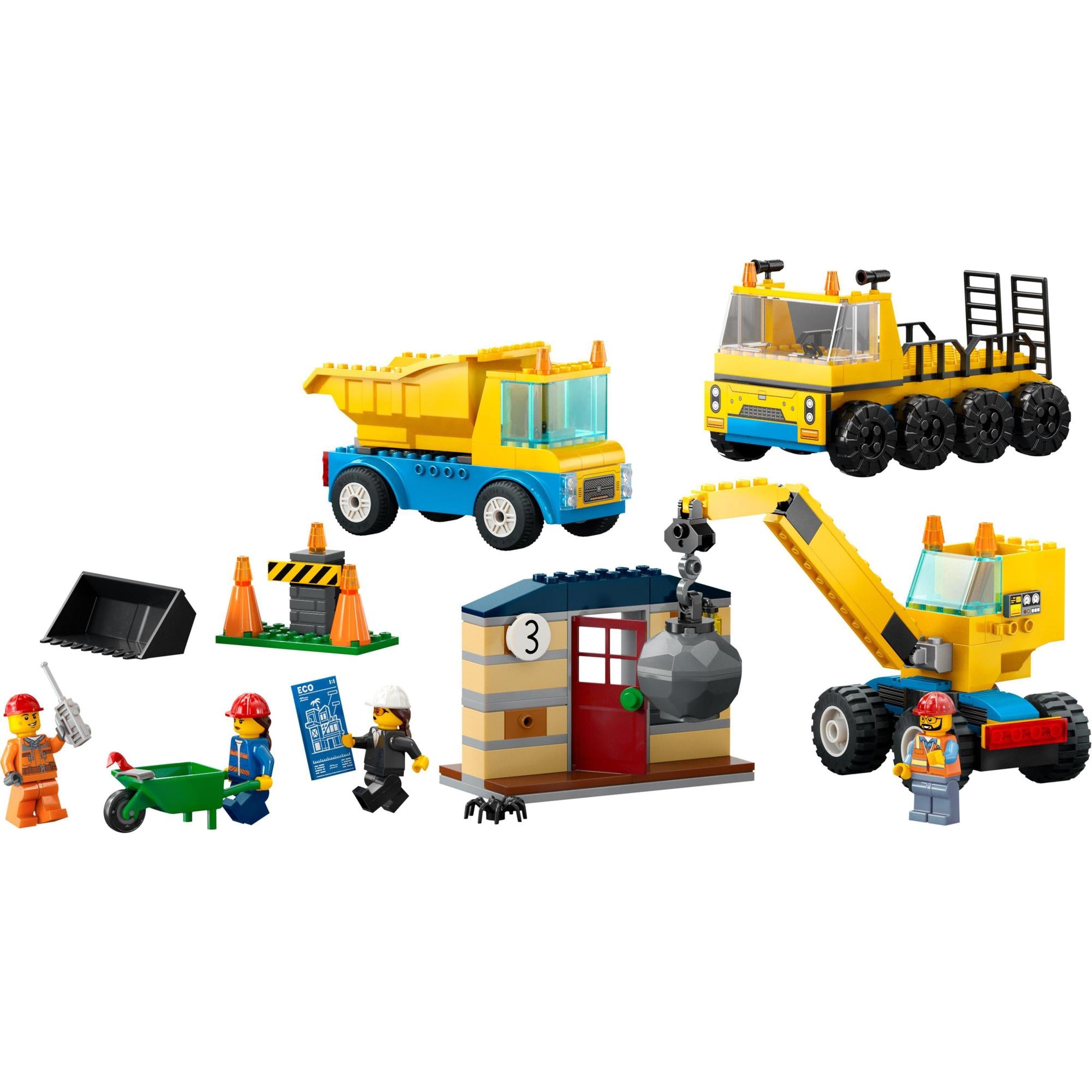LEGO® | 60391 | Baufahrzeuge und Kran mit Abrissbirne