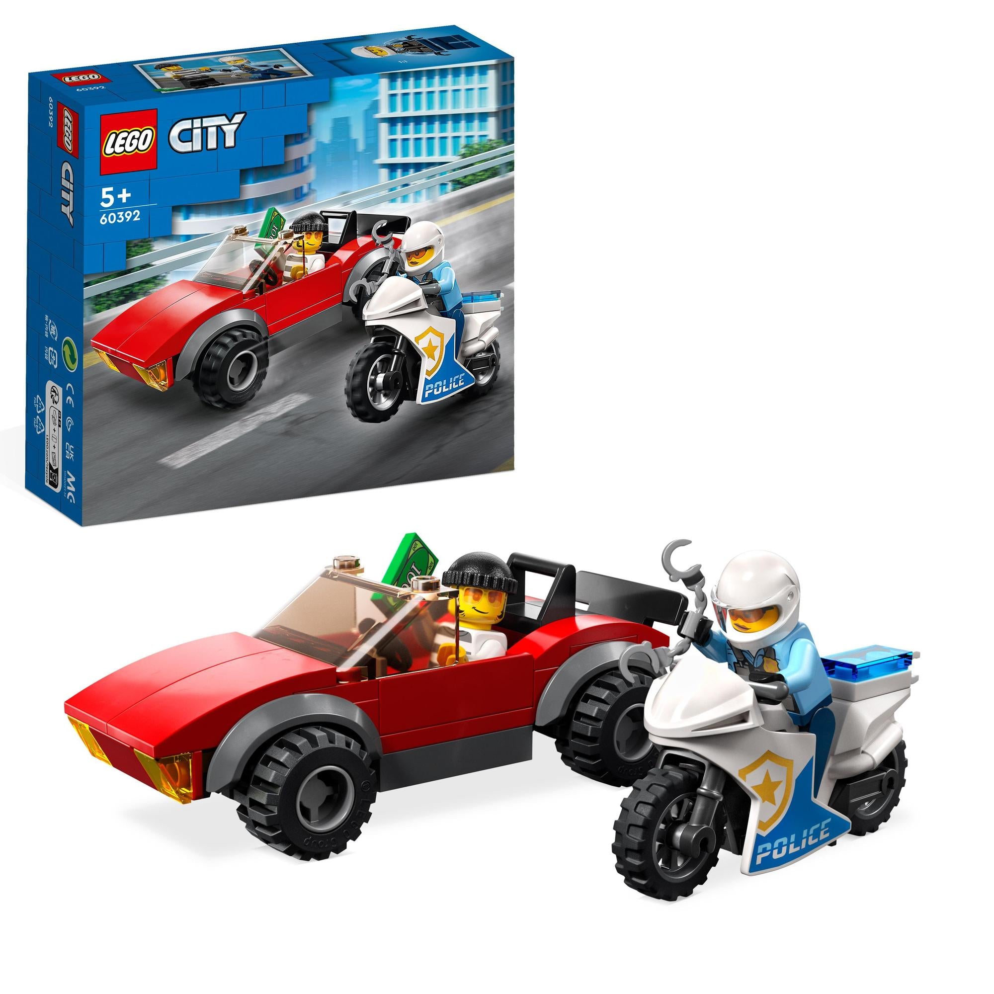 LEGO® | 60392 | Verfolgungsjagd mit dem Polizeimotorrad