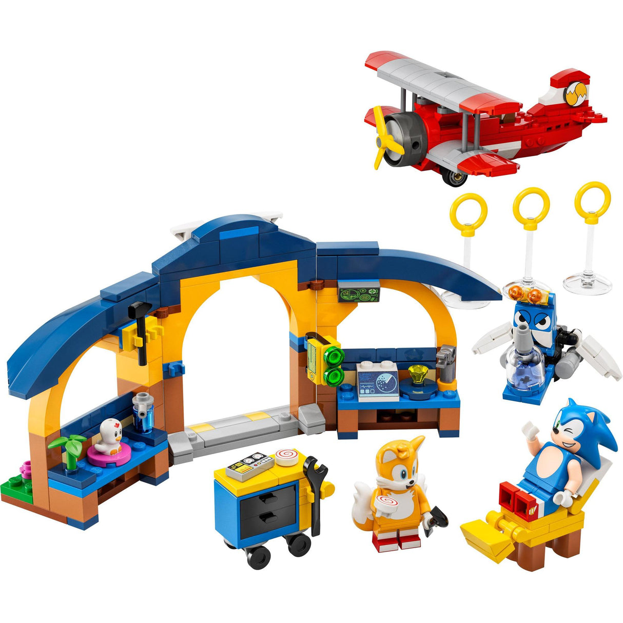 LEGO® | 76991 | Tails‘ Tornadoflieger mit Werkstatt