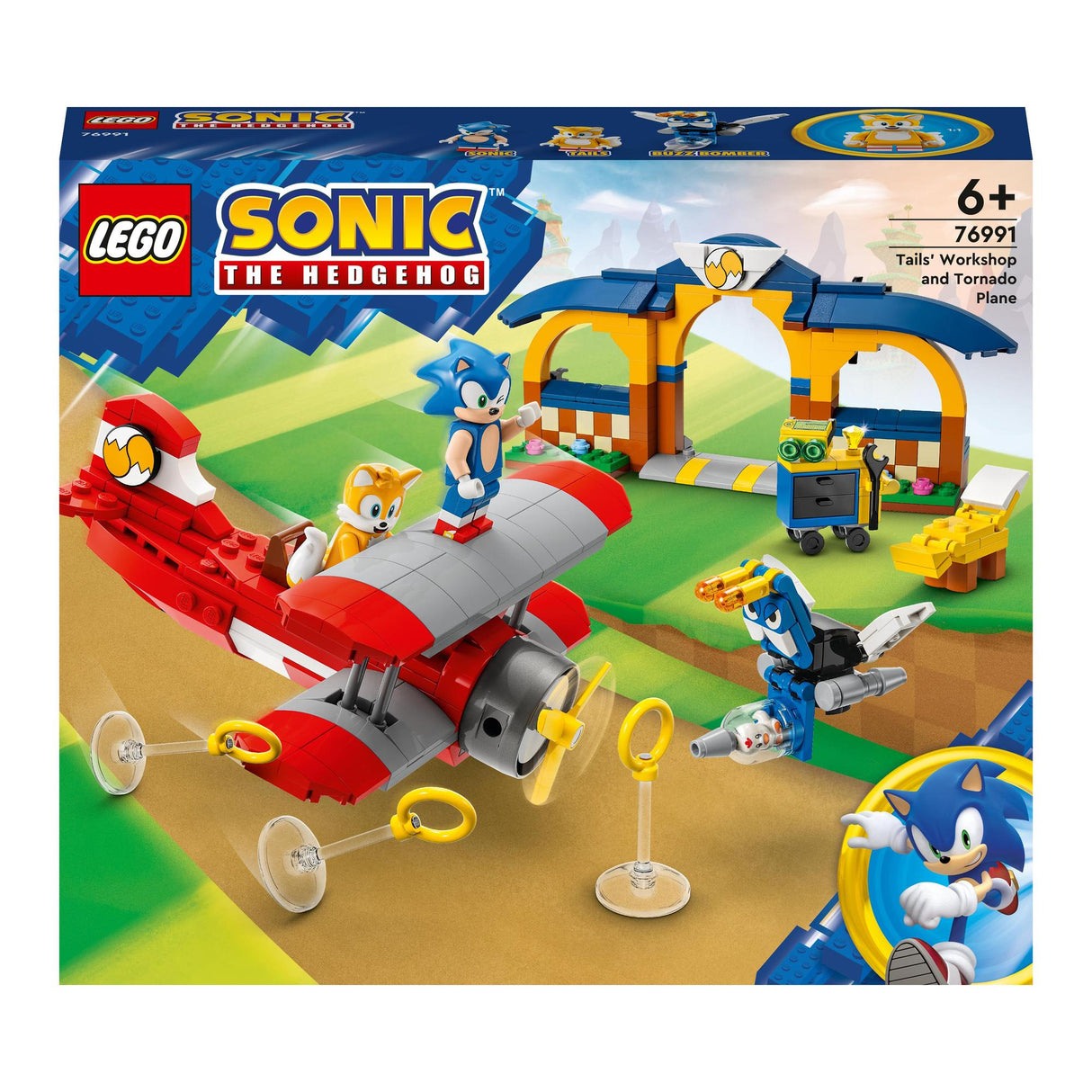 LEGO® | 76991 | Tails‘ Tornadoflieger mit Werkstatt