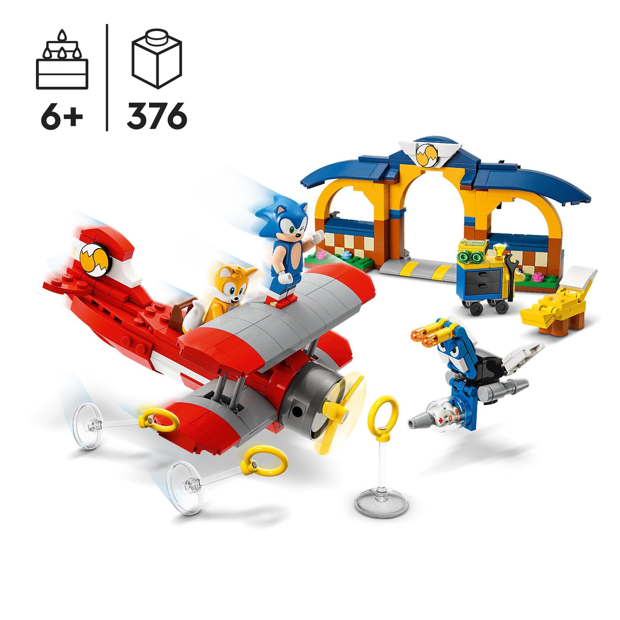 LEGO® | 76991 | Tails‘ Tornadoflieger mit Werkstatt