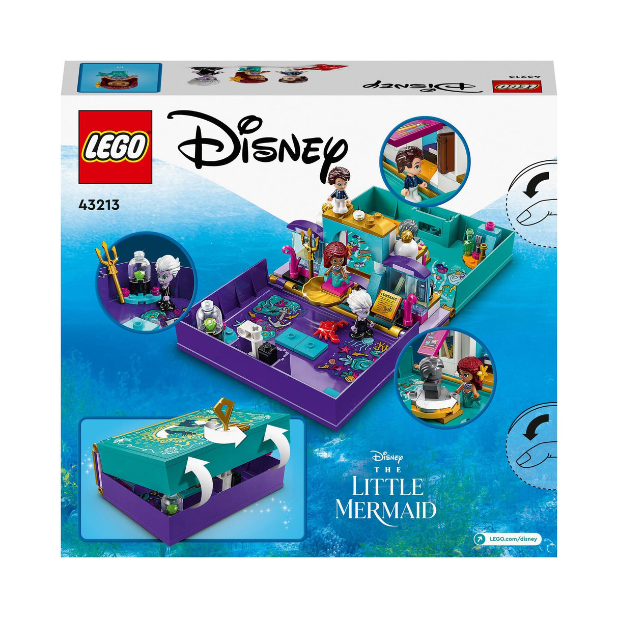 LEGO® | 43213 | Die kleine Meerjungfrau – Märchenbuch