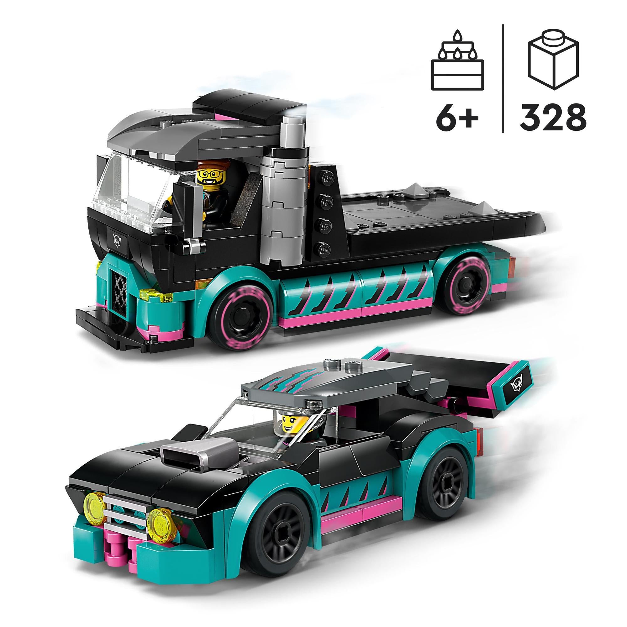 LEGO® | 60406 | Autotransporter mit Rennwagen