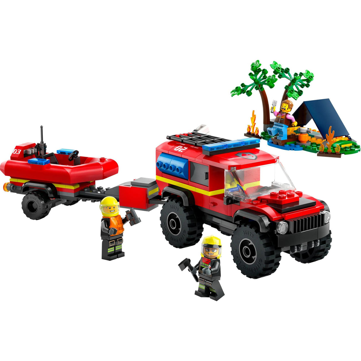 LEGO® | 60412 | Feuerwehrgeländewagen mit Rettungsboot