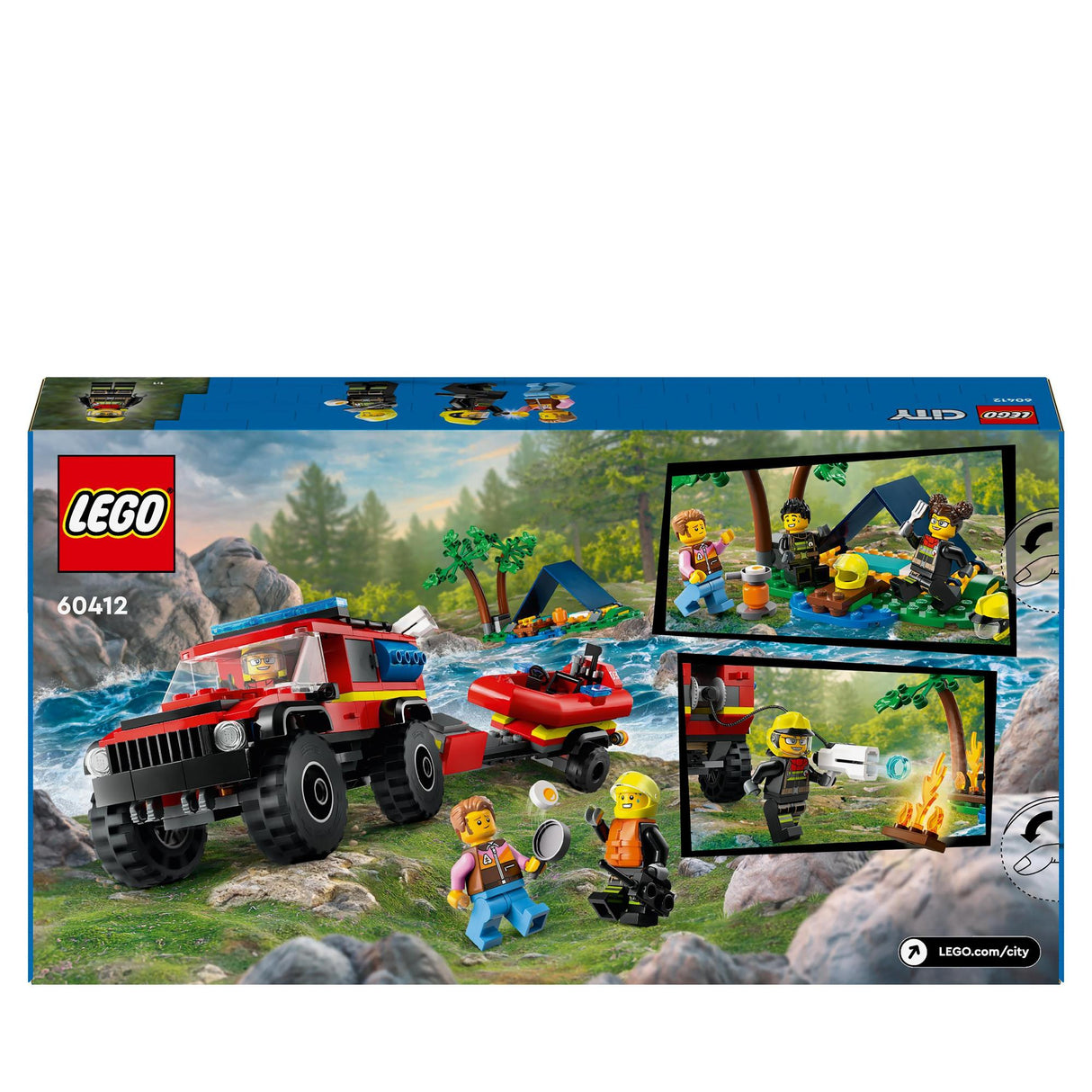 LEGO® | 60412 | Feuerwehrgeländewagen mit Rettungsboot