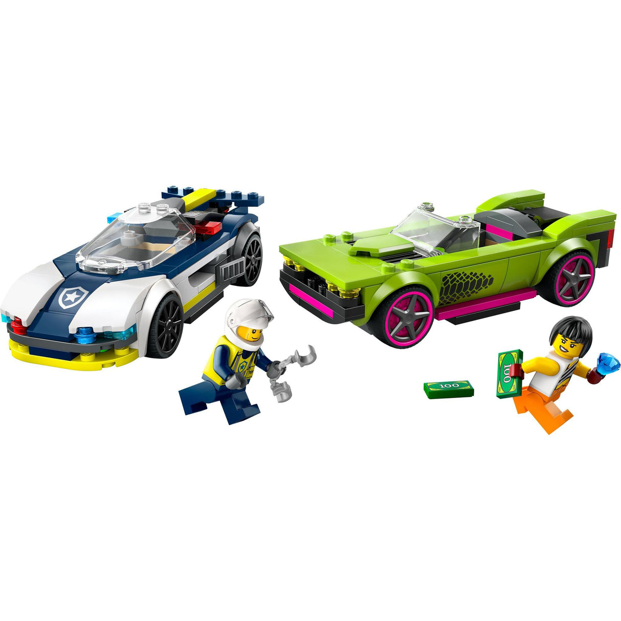 LEGO® | 60415 | Verfolgungsjagd mit Polizeiauto und Muscle Ca