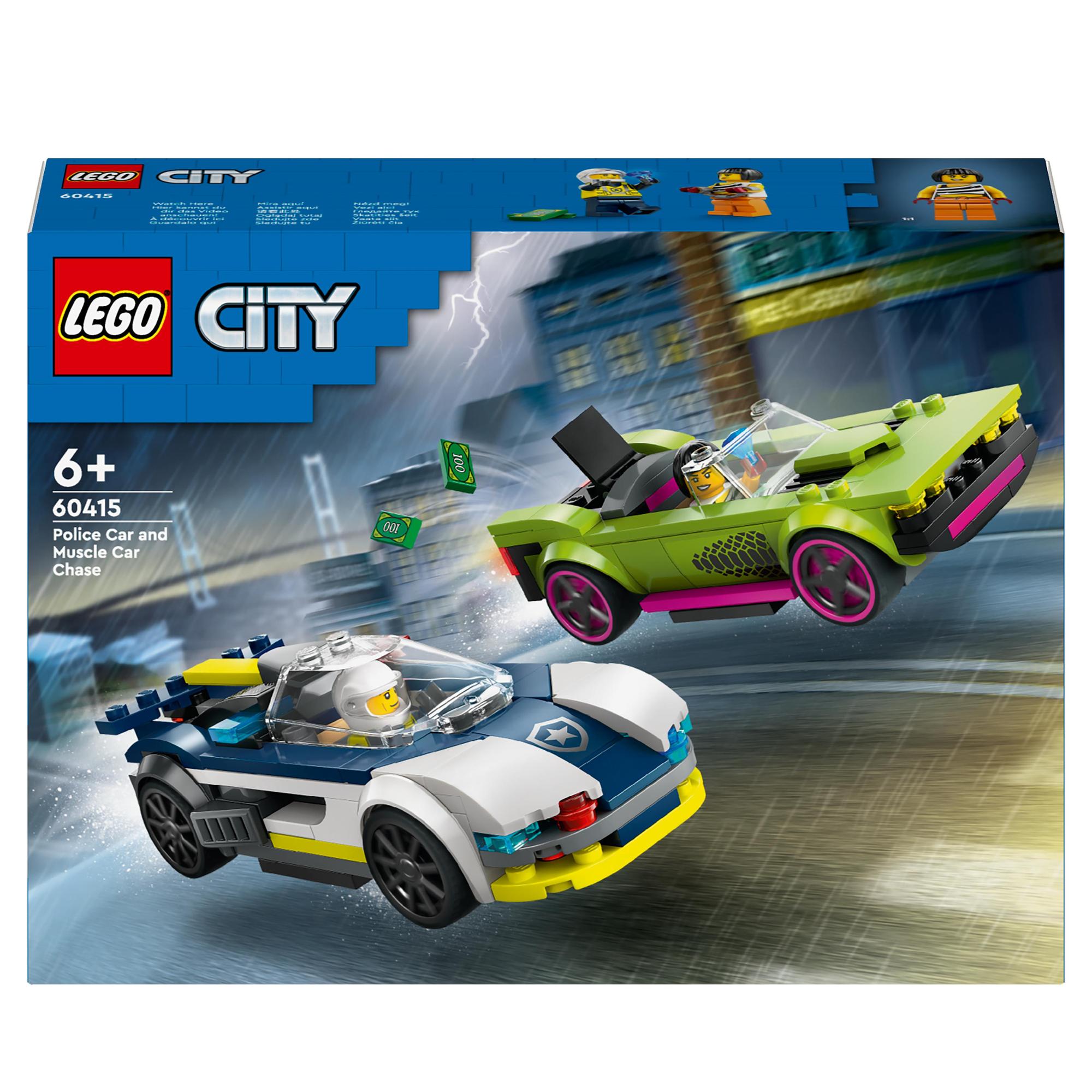 LEGO® | 60415 | Verfolgungsjagd mit Polizeiauto und Muscle Ca