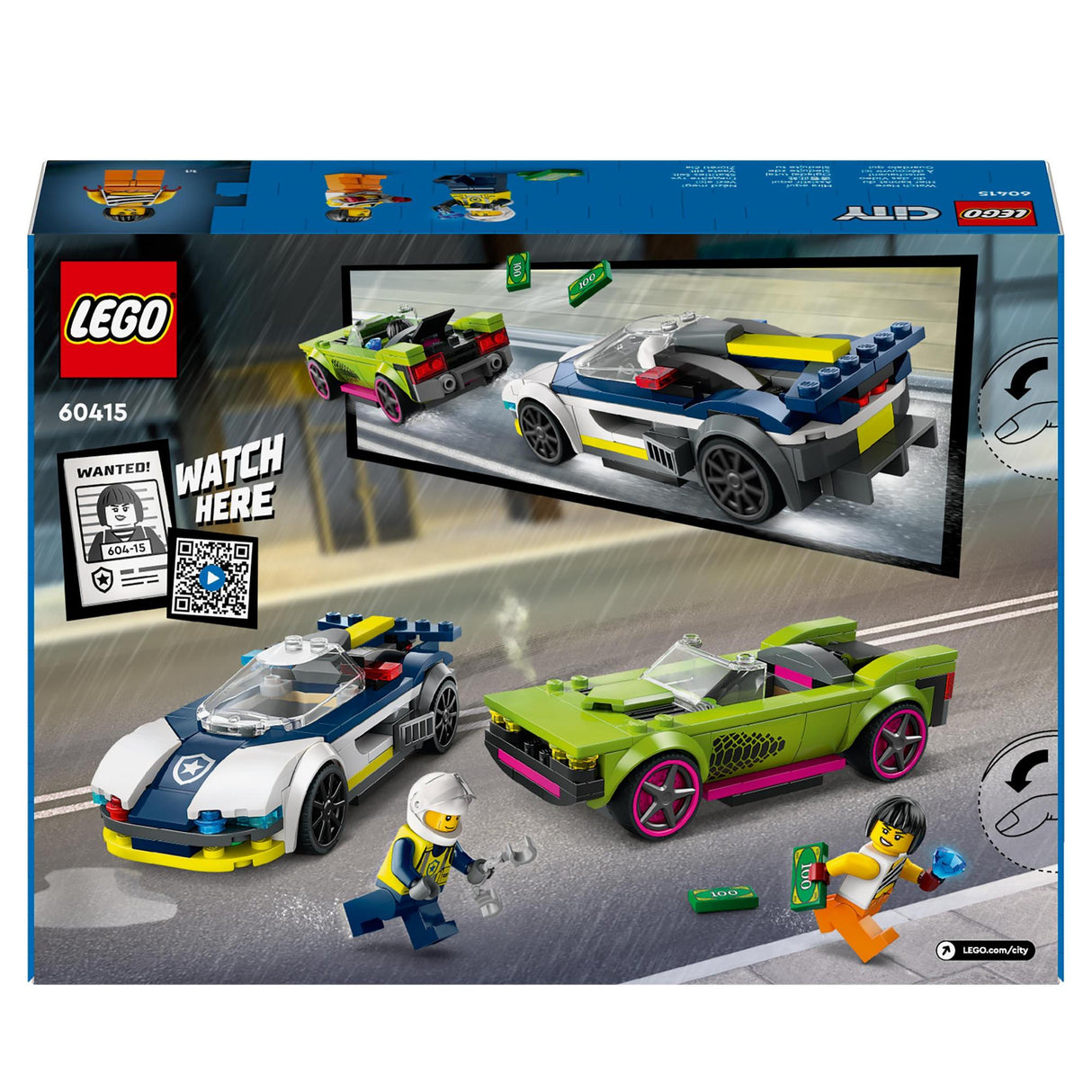 LEGO® | 60415 | Verfolgungsjagd mit Polizeiauto und Muscle Ca