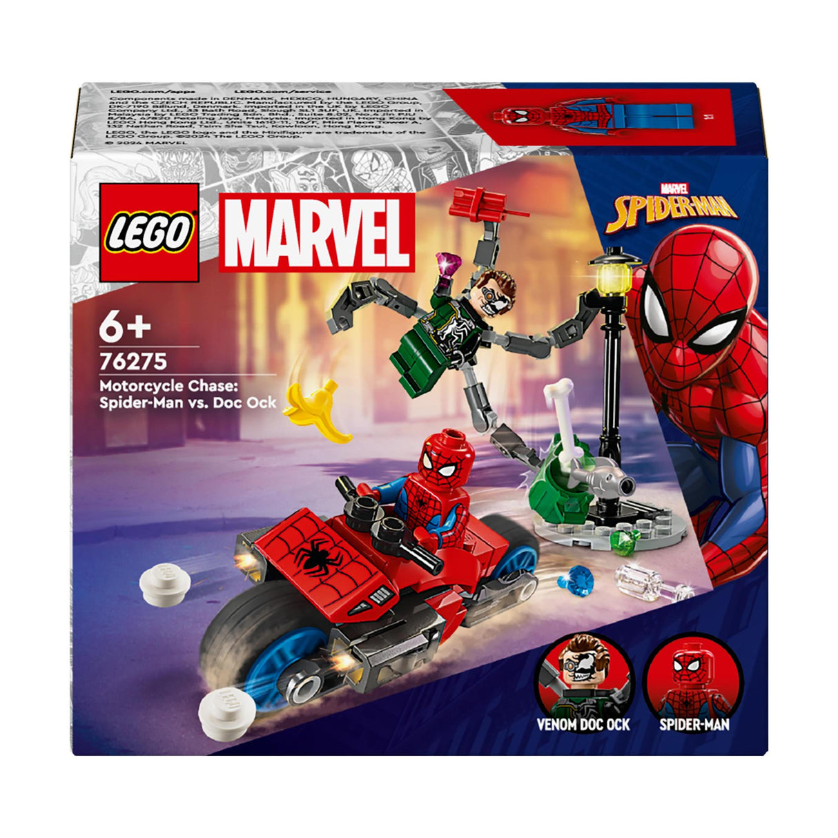 LEGO® | 76275 | Motorrad-Verfolgungsjagd: Spider-Man vs. Doc
