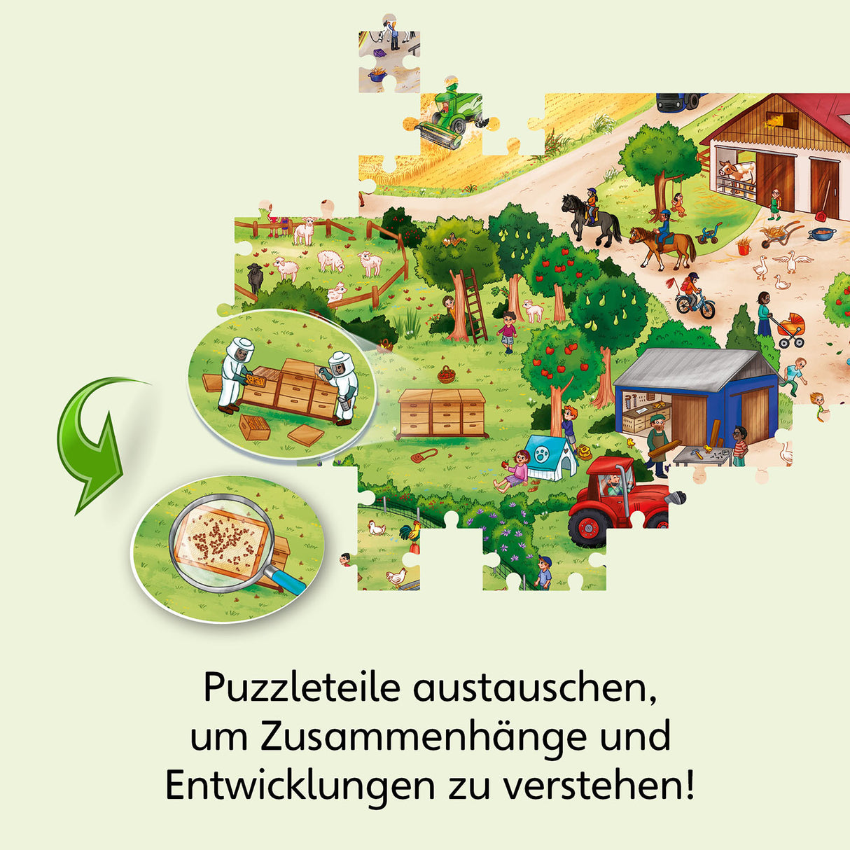 KOSMOS | Wissenspuzzle: WAS IST WAS junior - Entdecke den Bauernhof