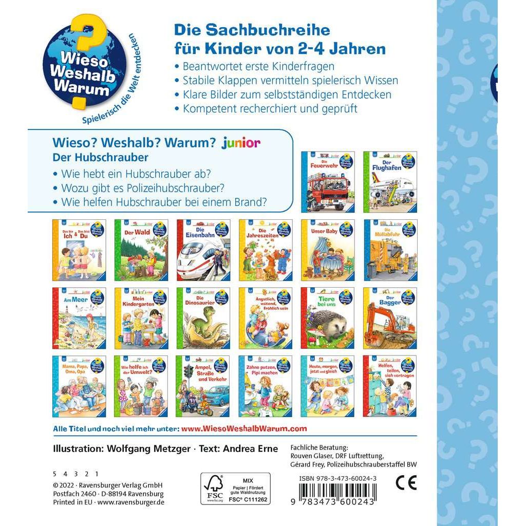 Ravensburger | Wieso? Weshalb? Warum? junior, Band 26: Der Hubschrauber