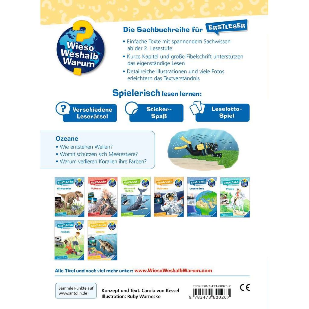 Ravensburger | Wieso? Weshalb? Warum? Erstleser, Band 8: Ozeane