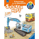 Ravensburger | Wieso? Weshalb? Warum? Stickerheft: Fahrzeuge auf der Baustelle