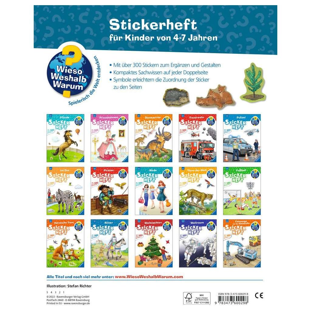 Ravensburger | Wieso? Weshalb? Warum? Stickerheft: Im Wald