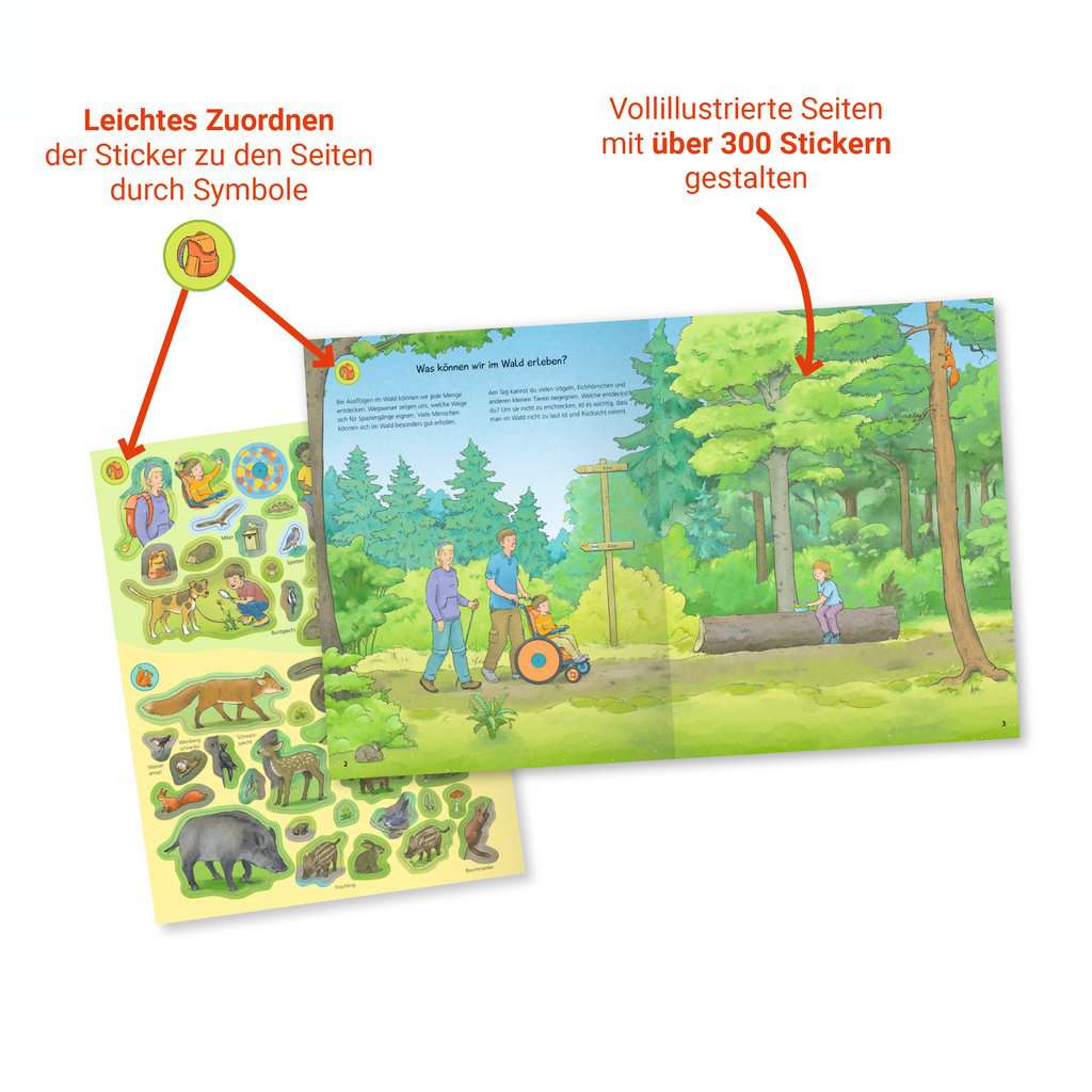 Ravensburger | Wieso? Weshalb? Warum? Stickerheft: Im Wald