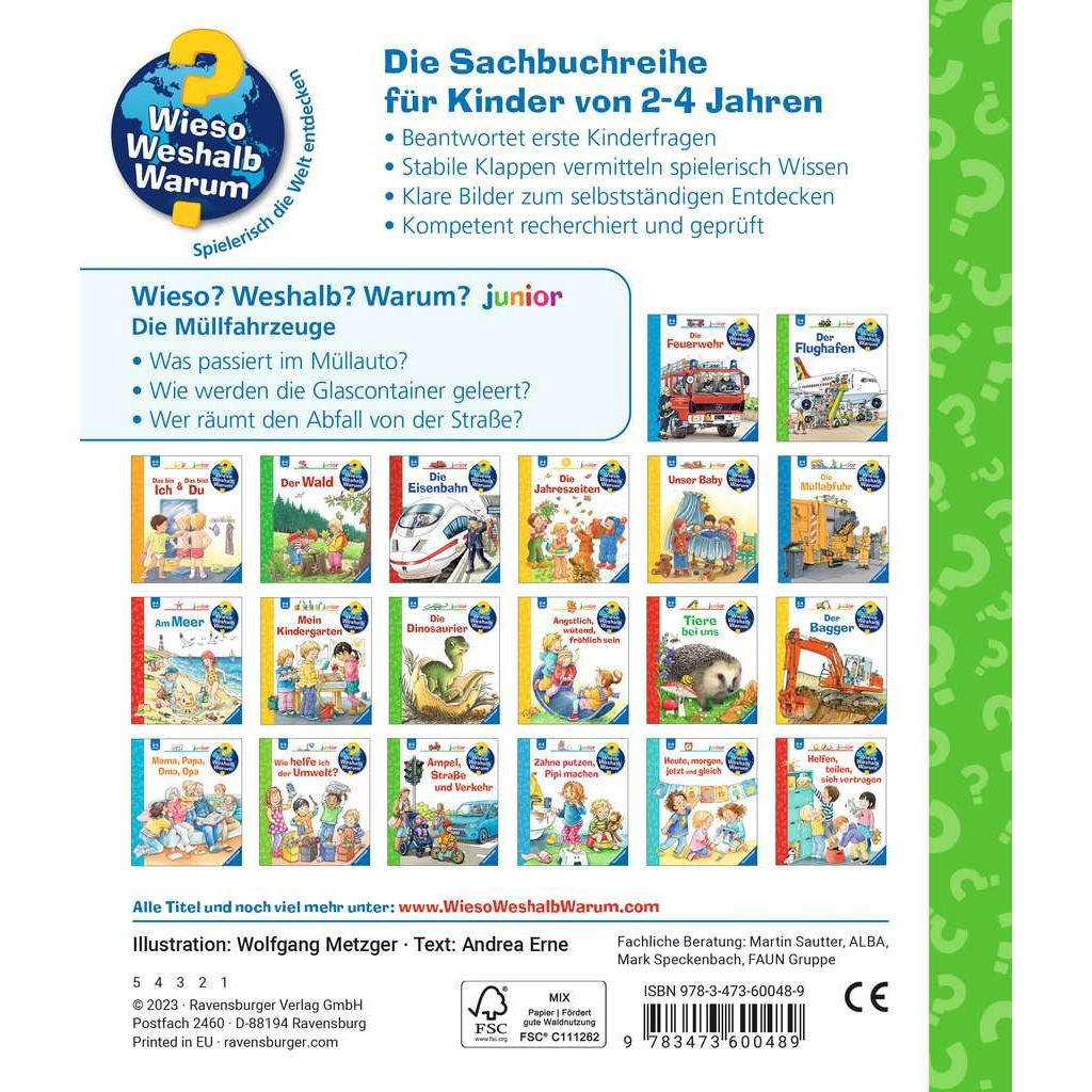 Ravensburger | Wieso? Weshalb? Warum? junior, Band 74: Die Müllfahrzeuge