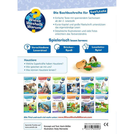Ravensburger | Wieso? Weshalb? Warum? Erstleser, Band 12: Haustiere