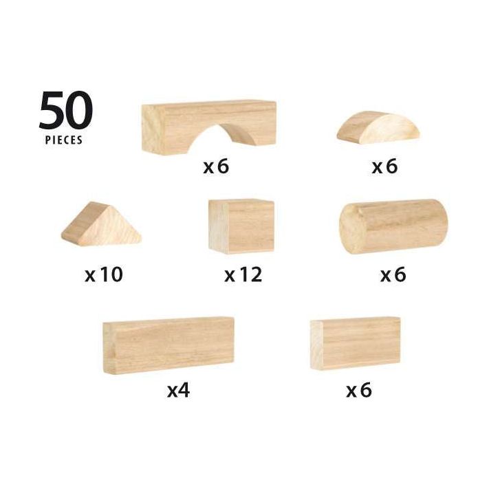 BRIO | Natur Holzbausteine 50Teile