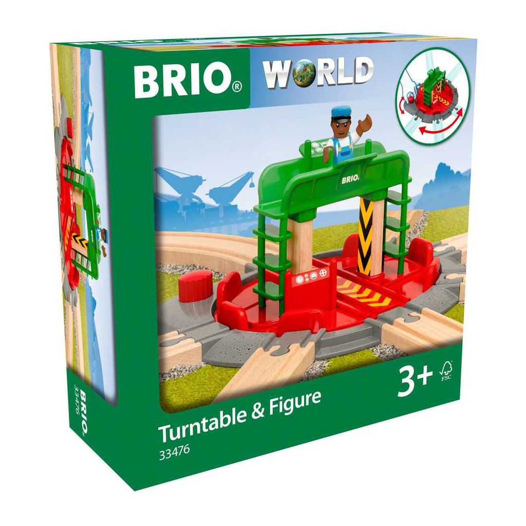 BRIO | Lok-Drehscheibe mit Kontrollbrücke
