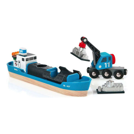 BRIO | Containerschiff mit Kranwagen