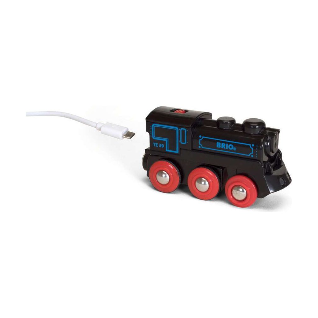 BRIO | Schwarze Akku-Lok mit Mini-USB