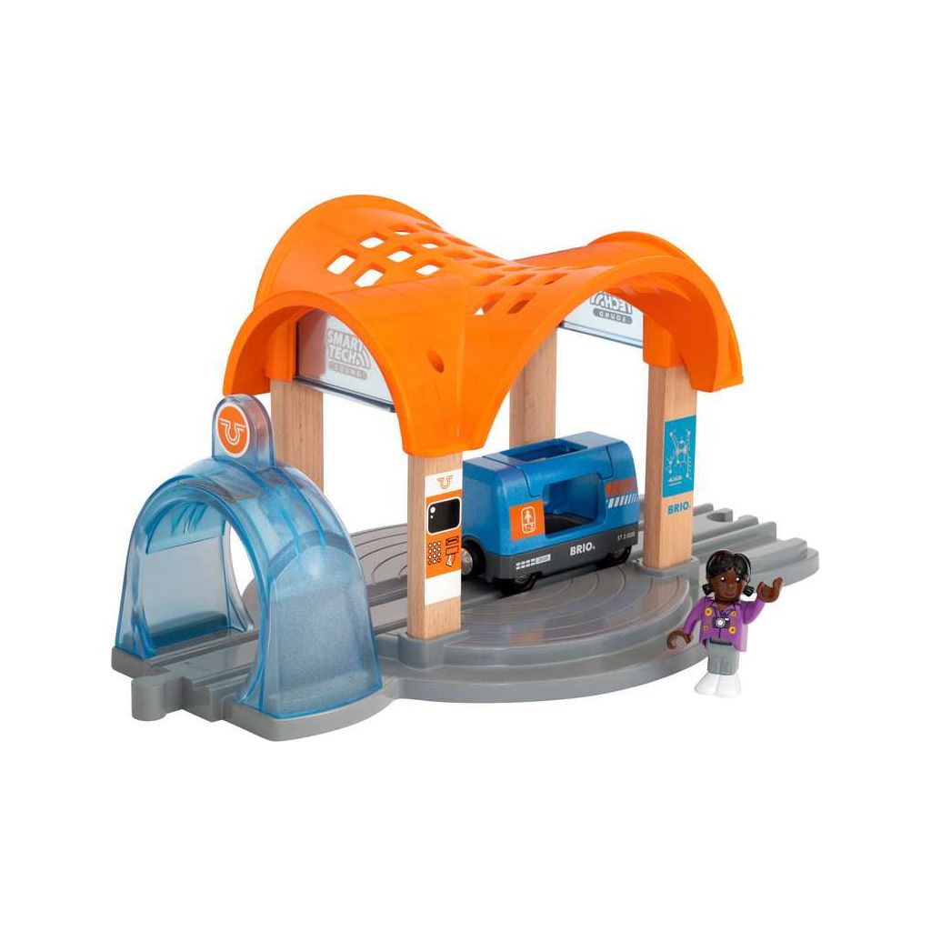 BRIO | Smart Tech Sound Bahnhof mit Action Tunnel