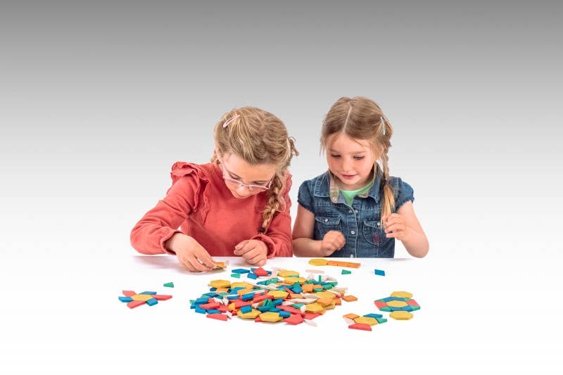 Wissner® aktiv lernen | Geometrische Legeplättchen | Pattern Blocks | 250 Teile