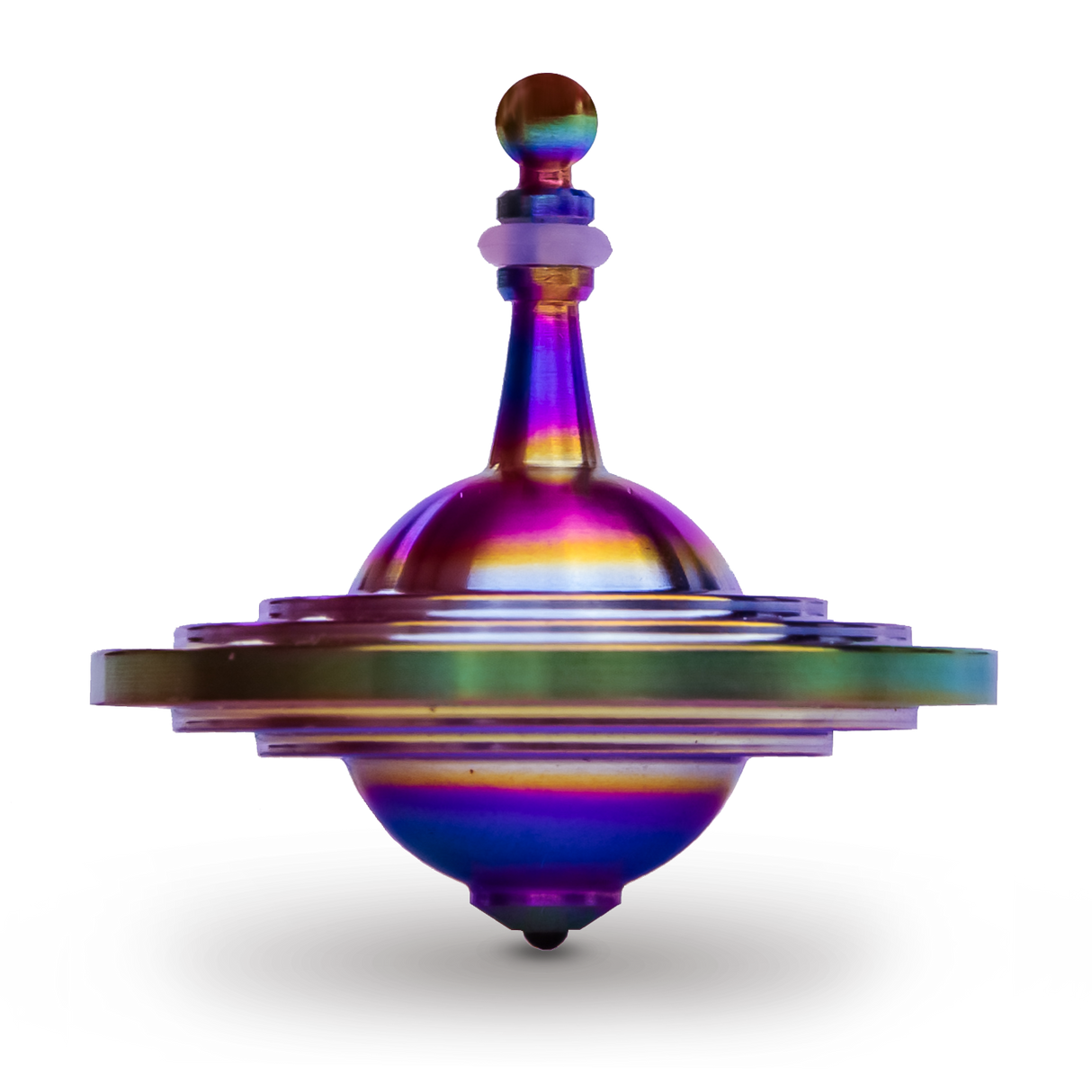 UFO Tops - Metal Spinning Top inspiriert von Cussac, Frankreich UFO Sighting: Schwefel-Blau