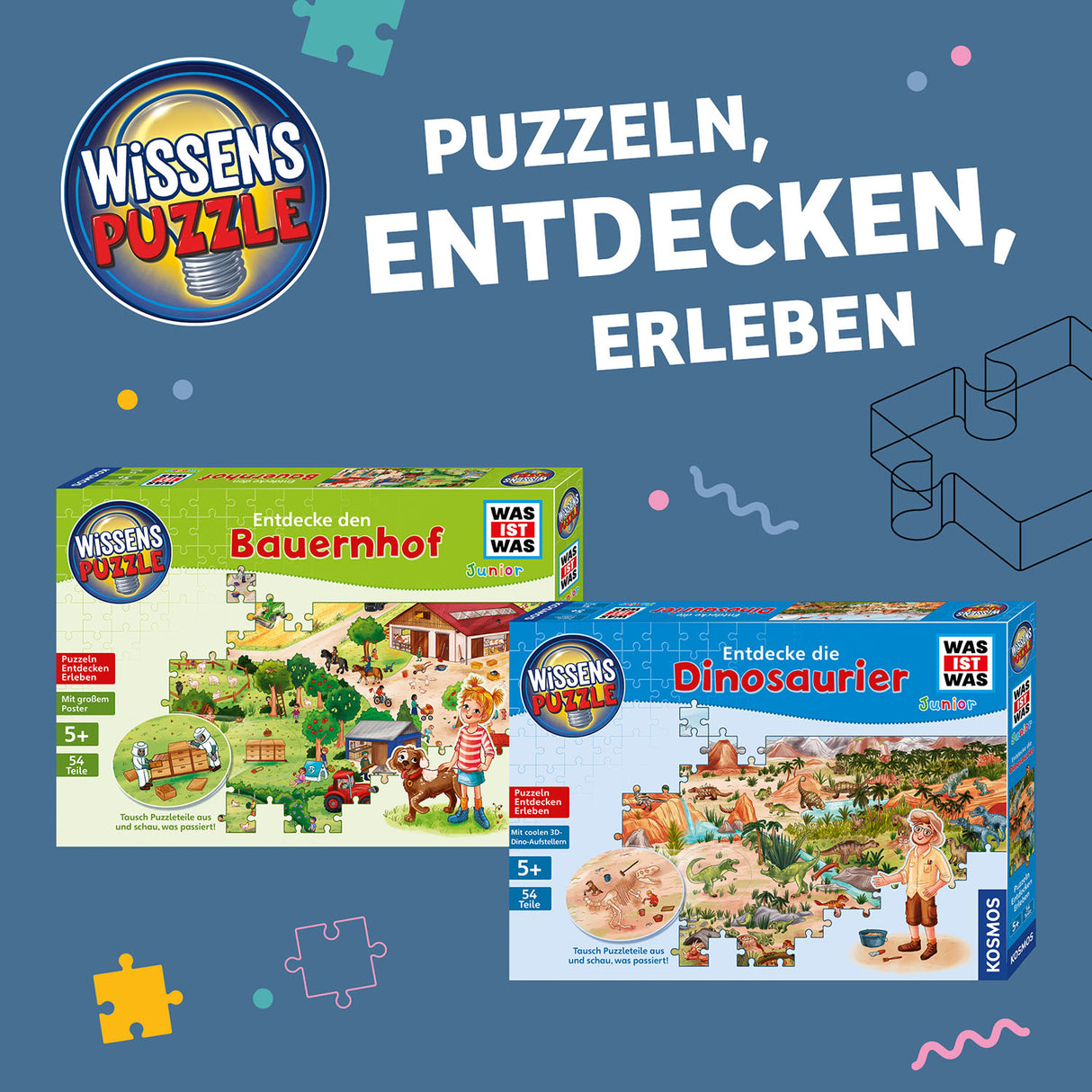 KOSMOS | Wissenspuzzle: WAS IST WAS junior - Entdecke den Bauernhof
