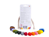 Crayon Rocks EU - 16 Buntstifte in ecrufarbener Baumwolltasche