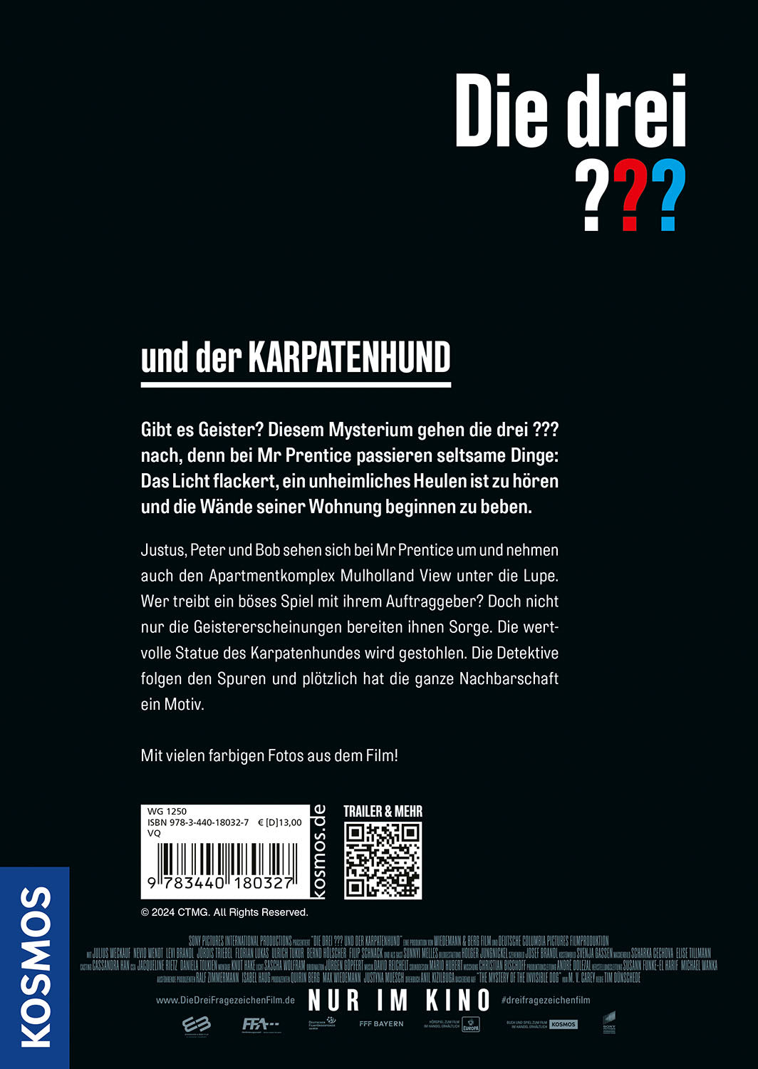KOSMOS | Die drei ??? und der Karpatenhund/Buch zum Film