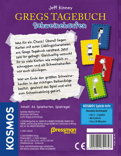KOSMOS | Kartenspiel Gregs Tagebuch - Schweinehaufen