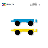 Connetix Magnetbausteine | Rainbow | Car Pack | 2 Teile