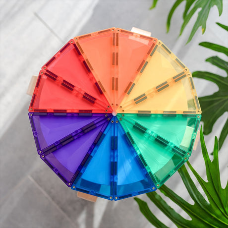 Connetix Magnetbausteine | Rainbow | Geometry Pack | 30 Teile