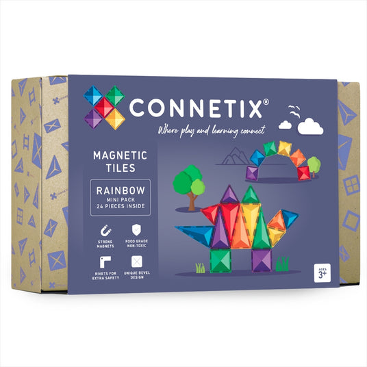 Connetix Magnetbausteine | Rainbow | Mini Pack | 24 Teile